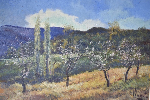 Egidio Cerrito 'Primavera', óleo de 50 x 70 cm.