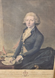 William Pitt,  grabado, 42 x 33 cm.