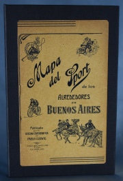 MAPA DEL SPORT, de los alrededores de Buenas Aires. Publicado por la oficina cartográfica de Pablo Ludwing, S/F, circa 1