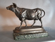 Vaca, escultura C. Valton, petit bronce.