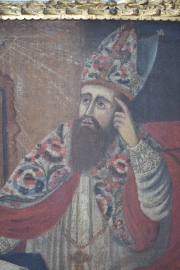 San Agustin, óleo sobre tela. Ex Colección Juan Carlos Andersen.