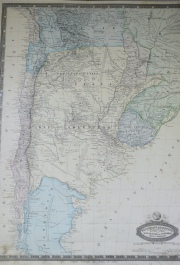 Republique Argentine, 1860, Jules Renuard. Mapa. Enmarcado. Mide: 62 x 114 cm.