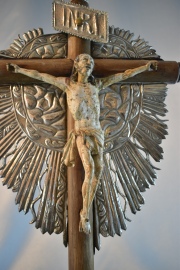 Crucifijo Altoperuano. restauros. Alto: 70 cm.