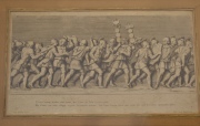 Par de grabados, Soldados Romanos. Miden: 23 x 40 cm.  