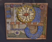 Blas Castagna: Astrolabio. Oleo sobre madera (33 x 36 cm) Año 1990. Certificado de F. Van Riel.