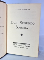 GUIRALDEZ, R. : DON SEGUNDO SOMBRA. Proa 1926. Desperfectos.