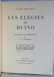 FRANCE, A. SUR LA VOIE GLORIEUSE; RILKE: LES ELEGIES DE DUINOI; VALERY: DISCOURS AUX CHIRURGIENS. Deterioros. 3 Vol. |