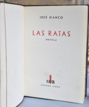 BIANCO, José: LAS RATAS. Ej. XVII. Con: HARDY, Thomas: EL ALCALDE DE CASTERBRIDGE. 2 vol.