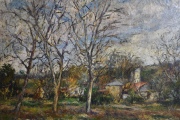 Fernando, Pascual Ayllon 'El Prado de Las Lomas de San Isidro, óleo. Mide: 75 x 95 cm.