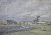 Andre Dauchez, dos óleos, paisajes de Bretaña. Miden: 23,5 x 32,8 cm.