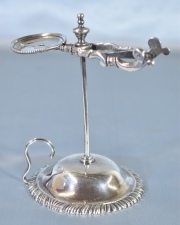 Wax Jack para pabilos de cera, plata inglesa Jorge II (Londres 1757) Platero William Plummer. Peso: 139 gr