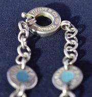 Tiffany & Co. pulsera de plata 925. Peso: 23 gr.