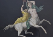 Cuatro Grabados: Centauros, del siglo XVIII Miden: 17 x 24 cm.
