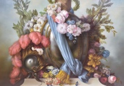 Haroldo Mañe. Alegoria de la Guerra, óleo sobre tela. Mide: 110 x 129,5 cm