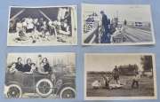ALBUM CON 88 FOTOS y POSTALES de Mar del Plata. Algunas de familias, playa, rambla, carruajes, etc., de los años 1919 a