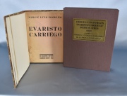 BORGES, Jorge Luis 'Evaristo Carriego' Bs. As. 1930. 1 vol.
