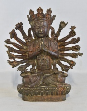 Bodhisattva, Figura de bronce de 21 cm de alto.