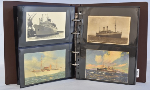 Colección de Antiguas Postales de Barcos, Pasajes, listas de Pasajeros, menús, pasaportes de los Barcos Capitán Arcona,
