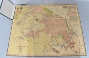Plano de la Ciudad de Buenos Aires, Plano de Buenos y Aires y Mapa de los Ferrocarriles. 3 piezas.