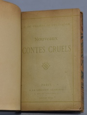Villiers de Lisle-Adam, Compte de: Nouveaux Contes Cruels. Edit.: Librairie Illustree. 1888. Enc. Creuzevault. 1 vol.