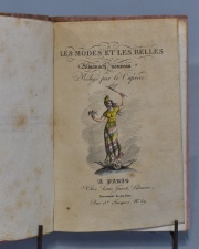 Almanach Nouveau - Les Modes et les Belles. Editorial: Louis Janet. Edición: 1820. Ejemplar: Encuadernado en cartón rosa
