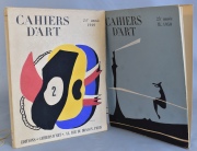 Revue Cahiers d'Art - 24 Année Nº 2 - 1949 Con: 25 Année Nº 2 - 1950 Ambos, Editorial: Cahiers d'Art. 2 vol.
