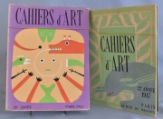 Revue Cahiers d'Art - 22 Année - 1947. Con: 26 Année - 1951 . Ambos Editorial: Cahiers d'Art. 2 vol.
