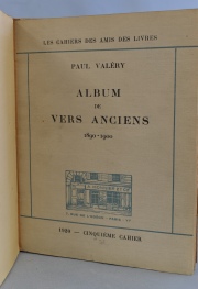 Valéry, Paul. Album de Vers Anciens 1890-1900. 1° edición, 1920. 1 vol.