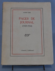 Andre Gide, Andre.Pages de Journal. 1 vol.