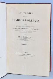 D'Orleans, Charles. Les Poésies du Duc Charles d'Orléans. Editorial: Librairie Quai Malaquais.
