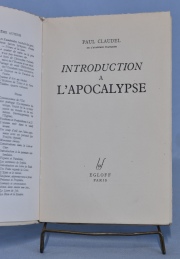 Claudel, Paul. L'Apocalypse. Editorial: Egloff. 1 Vol.