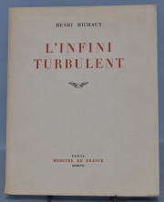 Michaux, Henri. L'Infini Turbulent. Editorial: Mercure de France. 1º Edición - 1957. Ejemplar: Nº 210 de 1550. 1 vol.