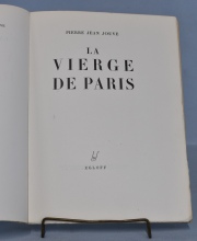 Pierre Jean Jouve. La Vierge de Paris Editorial: Egloff. 1º Edición - 1 Vol. 1944. Ejemplar: Nº 37 de 60