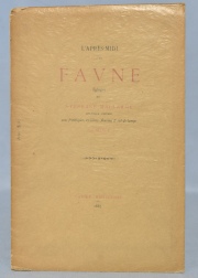 Mallarmé, Stéphane. L'Après-Midi d'un Faune, 1887. 1 vol.
