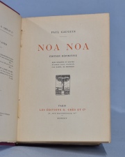 GAUGUIN, Paul: NOA NOA. Edit. Definitive. Voyage a Tahiti. Paris, 1924.