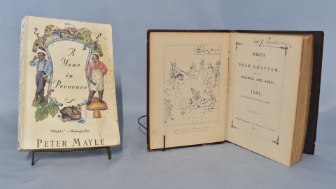 MAYLE, Peter: A YEAR IN PROVENCE. Con: POEMS FROM THE PERSIAN. 2 vol.