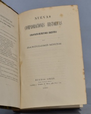 MITRE, Bartolomé: NUEVAS COMPROBACIONES HISTORICAS. BS AS 1882. 1 vol.