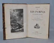 H. ARMAIGNAC: VOYAGE DANS LES PAMPAS. 1883. Deterioros. 1ra edición. Enc. 1/2 cuero con tejuelos y dorados. 1 vol.