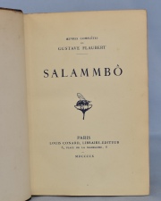 FLAUBERT, Gustave: SALAMMBO. Paris, 1910. 1 vol.