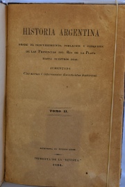 DIAZ DE GUZMAN, Rui: HISTORIA ARGENTINA. Con hojas en facsimil. Deterioros. 2 Vol.
