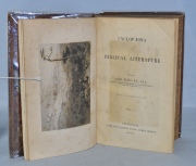 A CYCLOPAEDIA OF BIBLICAL LITERATURE. Edit. por John Kitto. 1851. 2 Vol.