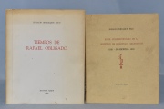ZORRAQUIN BECU, Horacio: Tiempos de Rafael Obligado y Cincuentenario Soc. Bibliófilos. 2 vol.