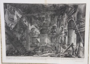 G. B. Piranesi, grabado Veduta Interna della Camera Sepolcrale .... 37 x 51cm.