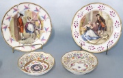 Conjunto de 12 Platos varios de porcelana. Dif. diseños, tamaños y manufacturas. Bavaria, Limoges... Uno rest. Desgastes