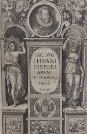 Thuani Historiarum Sui Temporis, 1609. Enc. pergamino. Deterioros, posibles faltantes. 2 Vol.