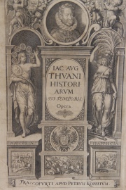 Thuani Historiarum Sui Temporis, 1609. Enc. pergamino. Deterioros, posibles faltantes. 2 Vol.