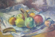 Fioravanti, Octavio, óleo, frutas. Mide: 60 x 50 cm.