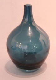 Vaso de vidrio artístico Venini, murano. (15) Alto 20 cm.