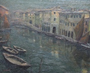 Solenghi, Venecia, óleo. Mide: 66 x 81 cm.