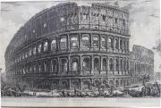 FRANCESCO PIRANESI, Colisseo, grabado. Mide: 44 x 71 cm.